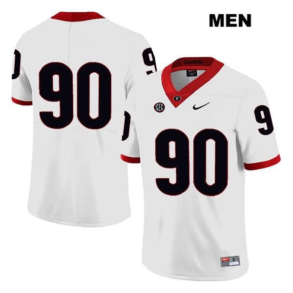 Georgia Bulldogs Men's Tramel Walthour #90 NCAA No Name Legend Authentic White Nike Stitched College Football Jersey ZPO0556HG